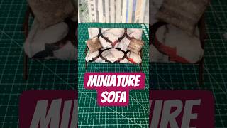 Miniature Sofa #diy #kendinyap #handmade #craft