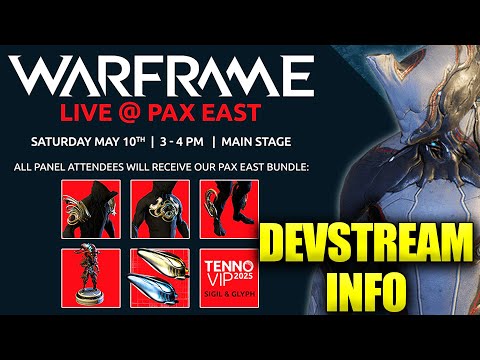 Warframe Devstream Live At Pax East! Free Loot For Attendance!