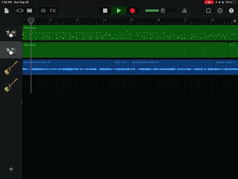 Funky bass loop with drums