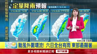 年代氣象／颱風薇帕凌晨生成　東部、恆春半島當心豪雨