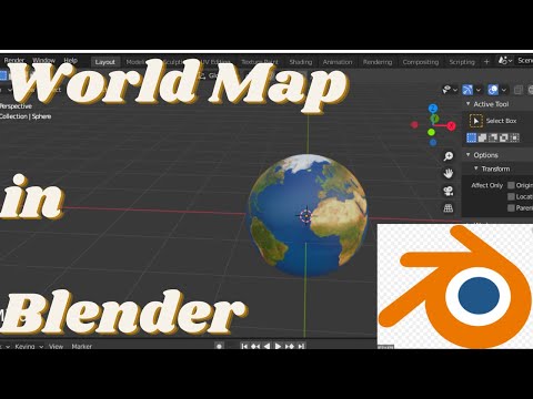 World Map in Blender 2.9  | Blender Tutorial for beginners