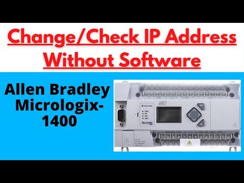HOW TO CHANGE IP ADDRESS OF MICROLOGIX-1400 PLC THROUGH KEYPAD DISPLAY | ENGLISH
