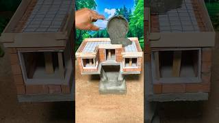 How To Building Beautiful Mini Brick House#miniature #diy #Mr.Building
