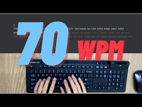 70 wpm - What 70 words per minute looks like