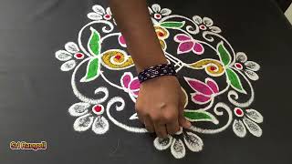 Sravana Sukravaram Rangoli Designs| 7x3 Dots Sravanamasam Muggulu | Friday Side Border Rangolis
