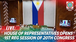 LIVE: House of Representatives opens first regular session of the 20th Congress