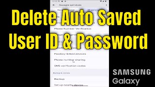 How to Delete Samsung Passkey Auto Saved User ID & Password on Samsung Galaxy [2025]