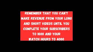 New Youtube Monetization Requirements #shortsfeed #youtubeshorts #shorts