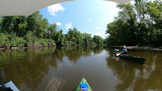 Kalamazoo River just downstream of M89 bridge near Swan Creek, 2024