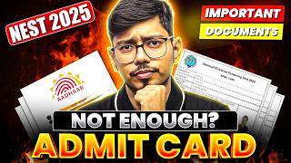 NEST 2025 Must Carry Documents  & Dress Code for Exam Day | Avoid Disqualification!