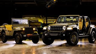 Special Jeep Wrangler Celebrates the 1941 Willys MB: A Retro Tribute with Modern Power #JeepWrangler