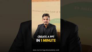 Create a PPT in 1 Minute