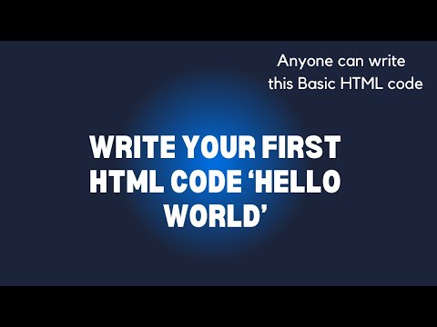 What is HTML? Write Basic html code for Beginners