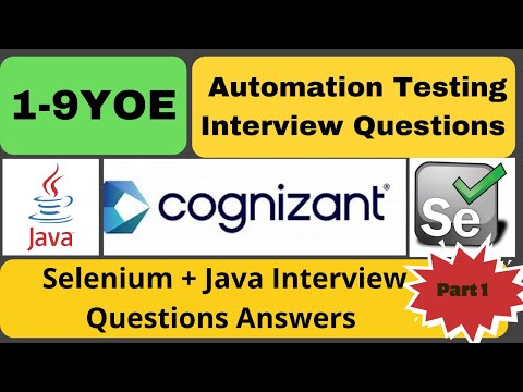 Automation Testing Interview Questions Answer | Cognizant | Real Time Interview Que | Selenium/Java