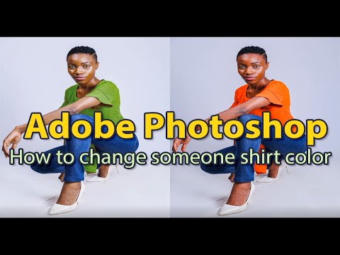Adobe Photoshop Tutorials - How to change someone's shirt color?