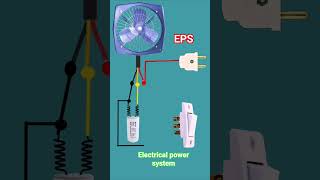 exhaust Fan connection with capacitor #electronic #electrical connection