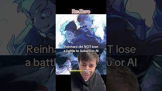 Reinhard DID NOT lose a battle to Subaru or Aldebaran. Re:Zero #rezero #anime #lightnovel #isekai