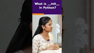 Python Interview Question | What is __init__ in Python? | #shorts #kiransir #pythonquestions