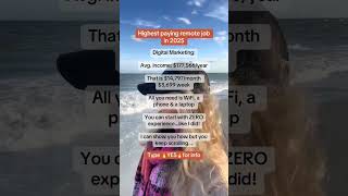 Highest paying remote job in 2025 - how to make money online from anywhere #remotejobs #earnonline