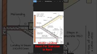 Landing Beam For Staircase #revit #autodesk #revittutorial #revit2024 #revittutorialforbeginner