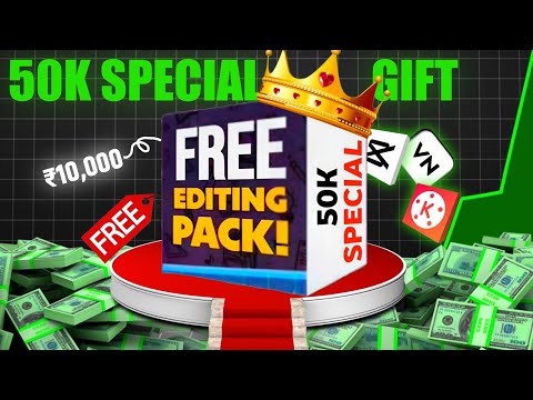 Techyogesh | 50K SPECIAL GIFT 🎁 TO ALL SUBSCRIBERS 🔥 | Video Editing Pack [FREE] 💯 | Video Editing