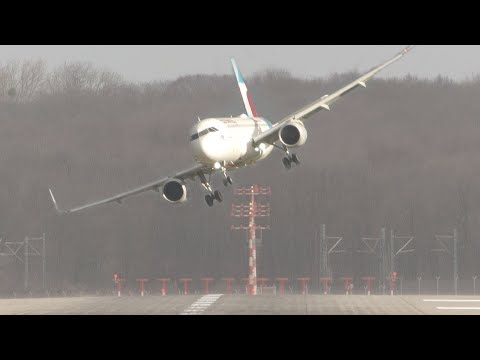😮😮UNBELIEVABLE crosswind landing during a very windy day..