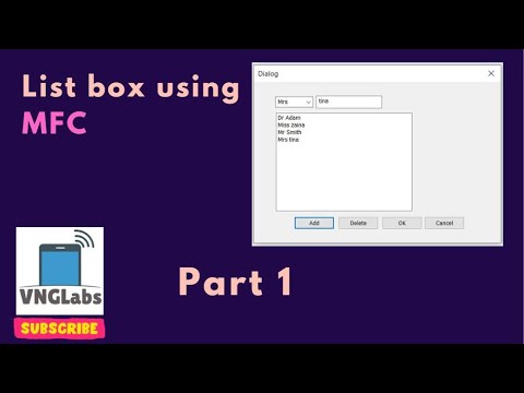 List box using MFC - Part 1
