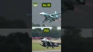 Su-35 vs F15 take-off #su35 #f15 #russianairforce #usaf #usairforce #fighterjet #takeoff