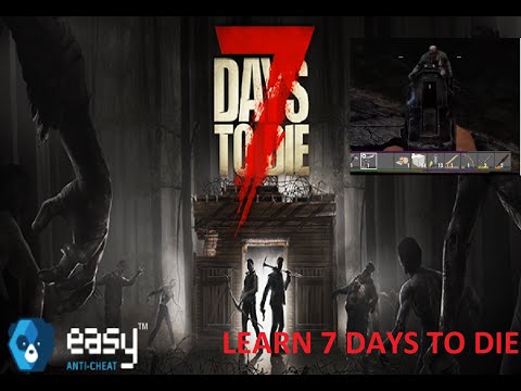 Learn 7 Days to Die - Tutorial - Day 1 Night 1 - High difficulty, Prairie Biome/Wasteland Biome