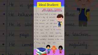10 lines on an ideal student essay || essay for ideal Student || #shorts #eassy #english #trending