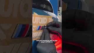 How to fit an AUTOID Gloss Black M2 Badge 🔧 Available on our store 🔌 #m2 #bmw #howto #m2comp