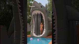 I need an Inflatable Shark Pool right now! 😱