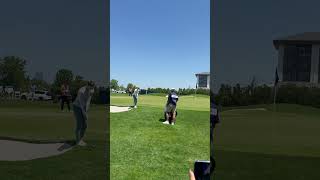 Nelly Korda in LPGA MIZUHO AMERICAS OPEN 2025 4Round chipping from the rough ；Thanks God！Enjoy life.