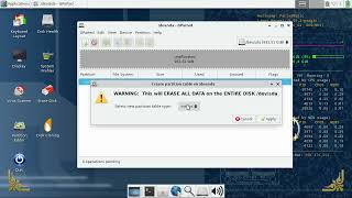 Managing Partitions with Gparted on 1TB Storage in Parted Magic