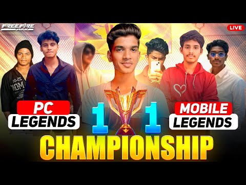 😨WHO IS 1 VS 1 CHAMPION?? | BATTLE OF LEGENDS🔥| MOBILE VS PC❤️‍🔥| FREE FIRE IN TELUGU #dfg #freefire