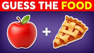 GUESS the FOOD by EMOJI 🤔 Emoji Quiz 🧐 Easy Medium Hard