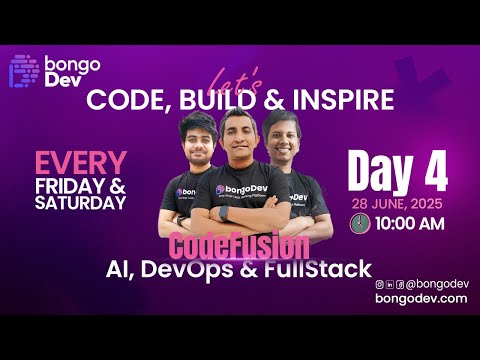 CodeFusion Bootcamp by bongoDev - Day4 | Connect LLM To Full Stack App