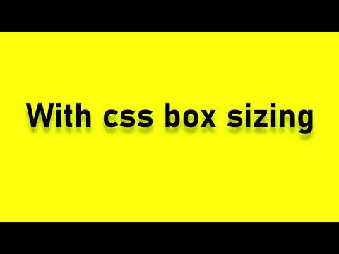 CSS box sizing Property