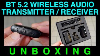 Unboxing Wireless BT 5.2 Transmitter Receiver by YOCOWOCO