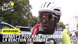 Girmay Post-race interview - Stage 1 - Tour de France 2025