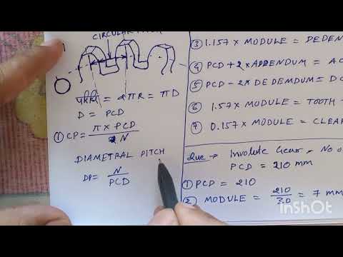 How to draw Gear Tooth profile  by   Shailesh Mandre