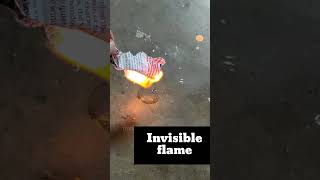 Invisible fire trick | #shorts | Blue Fire in dark | simple science experiment | Tiyan Tech