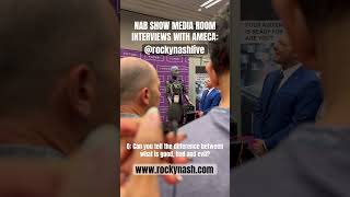 Ameca, #AI Robot Humanoid, Takes Media Questions at #NABSHOW