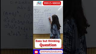 Easy but thinking 🤔 Question ❓ ...#vedicmaths #shortsyoutube