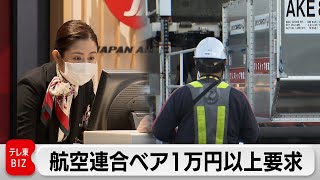 航空連合ベア1万円以上要求する方針　働く環境の改善も（2024年1月25日）