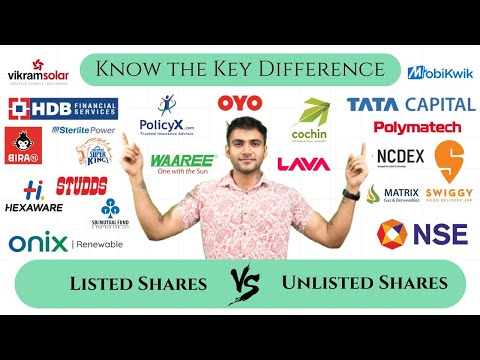 #stocks #unlistedshares Listed Vs Unlisted Shares | What's the Difference?