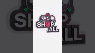 I made my SHOP ALL button move! 👾✨ #shirobaby #3Dbutton #blenderart #design  #stickershop #creative