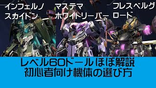 初心者向けレベル60ドールの選び方・機体解説【ゼノブレイドクロスDE】