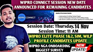 Wipro Connect Session, Pre-skilling Training Latest Update 💥🔥 | Survey Mail | Onboarding Mail, OL,JL