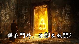 佛在門外，你為何不敢開門？ | 靈性覺醒 | 心靈修行 | 頓悟 | 直覺與分析 | 自我控制 | 門的象徵 | 內在領受 | 開悟 | 自我探索 | 內心覺察 | 真理的探尋 | 心靈自由